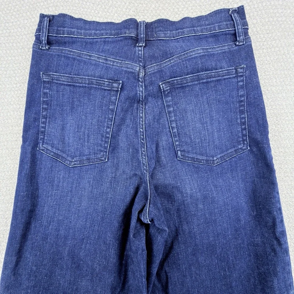 FRAME Le Palazzo Crop Jeans Womens 30 Guilty Wide Leg High Rise Blue